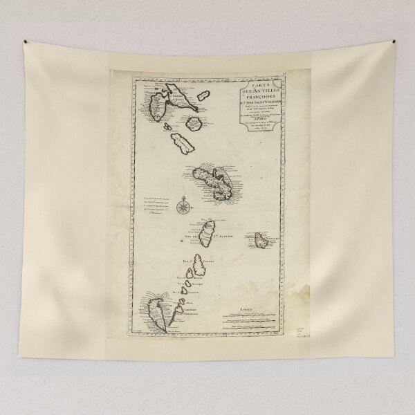 Item preview, Mapa de las Antillas Menores (1718) designed and sold by allhistory.