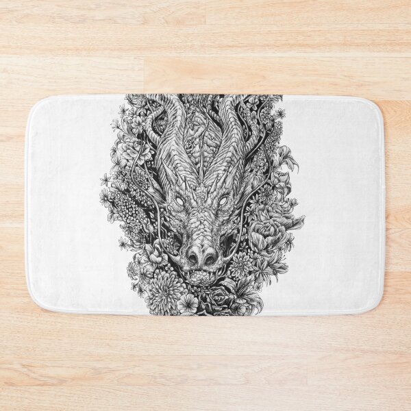 Item preview, Dragon in the Flowers designed and sold by artfromthegills.