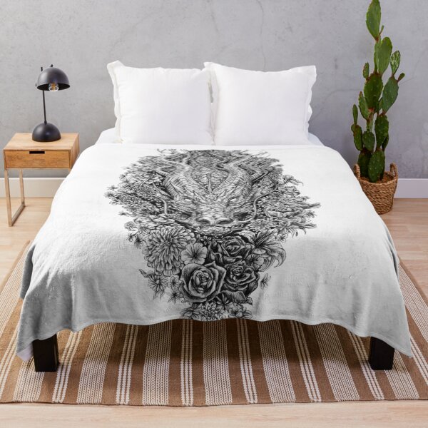Item preview, Dragon in the Flowers designed and sold by artfromthegills.