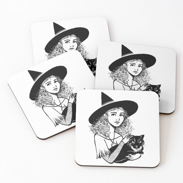 Item preview, Witch and Her Familiar  designed and sold by Virginia Skinner.