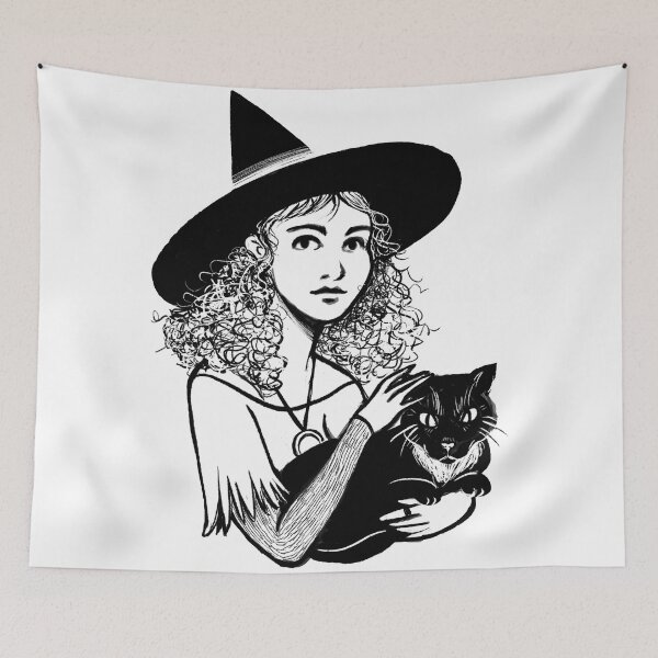 Item preview, Witch and Her Familiar  designed and sold by Virginia Skinner.