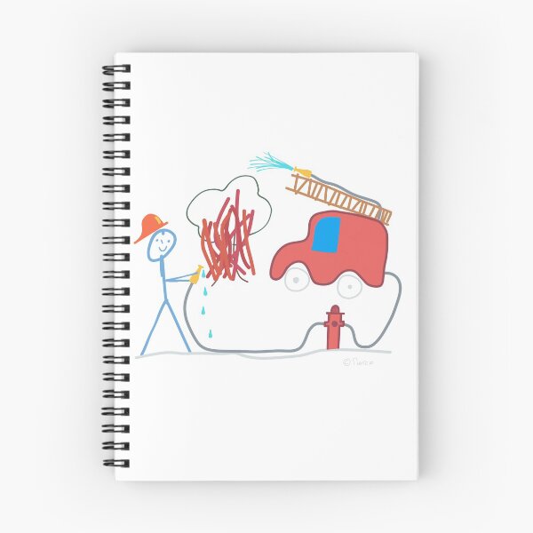 Item preview, fire brigade stickman, occupation work honorary office designed and sold by KlareLinie.