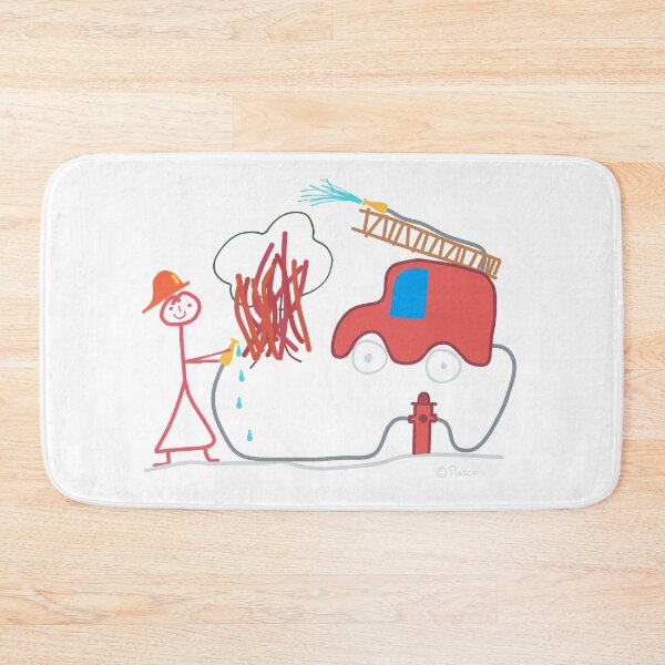Item preview, fire brigade stickman, occupation work honorary office designed and sold by KlareLinie.