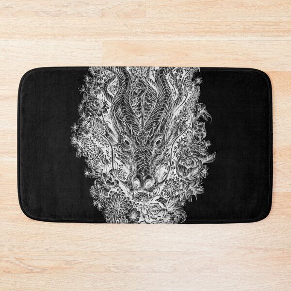 Item preview, Dark Dragon in the Flowers  designed and sold by artfromthegills.