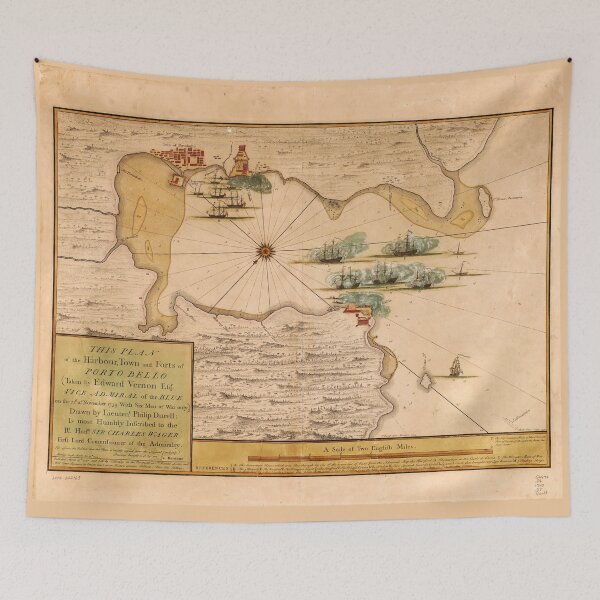 Item preview, Map of Portobelo Bay, Panama (1740) designed and sold by allhistory.