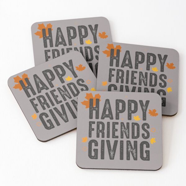 Item preview, Happy Friendsgiving Funny Thanksgiving holiday fall maple leaves design  designed and sold by alenaz.