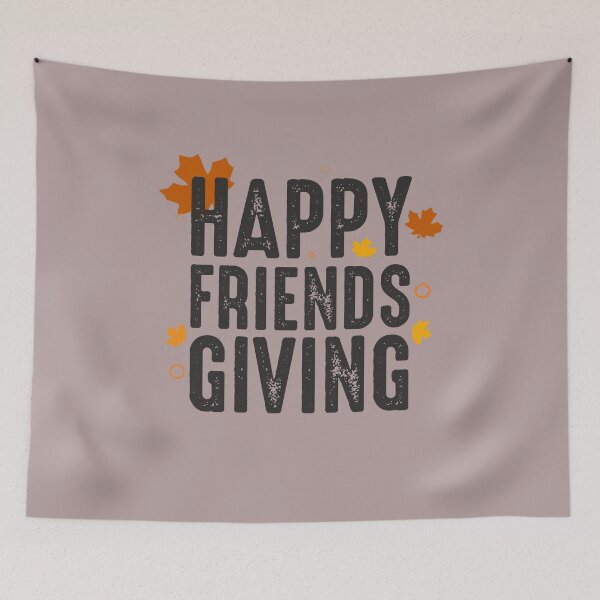 Item preview, Happy Friendsgiving Funny Thanksgiving holiday fall maple leaves design  designed and sold by alenaz.
