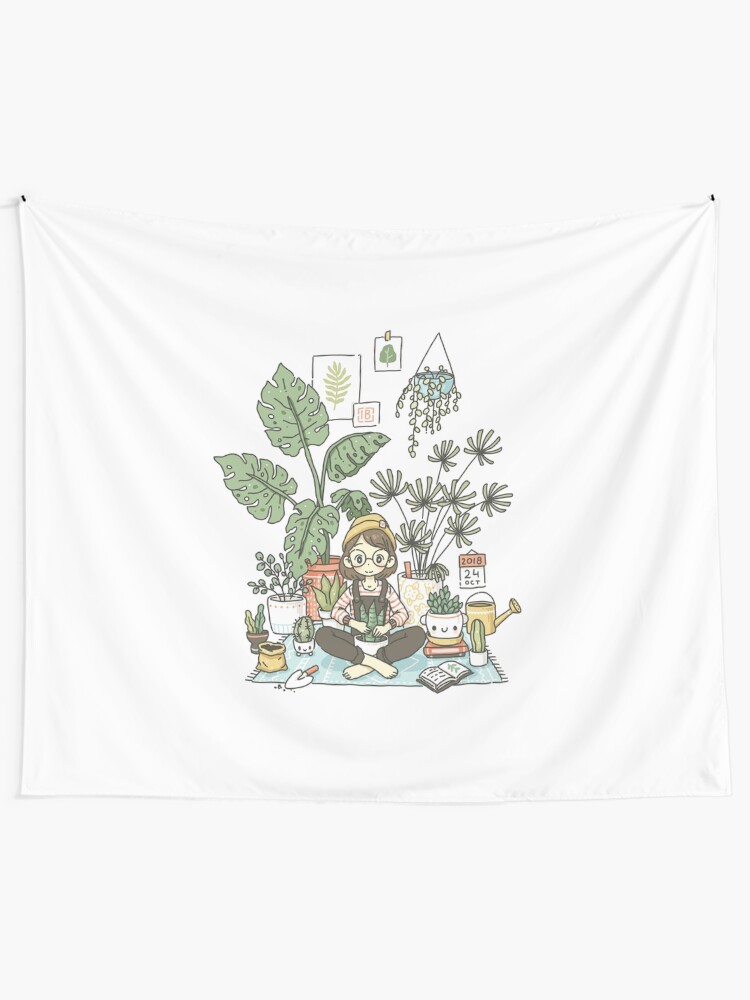 Alternate view of Plant Lady Tapestry