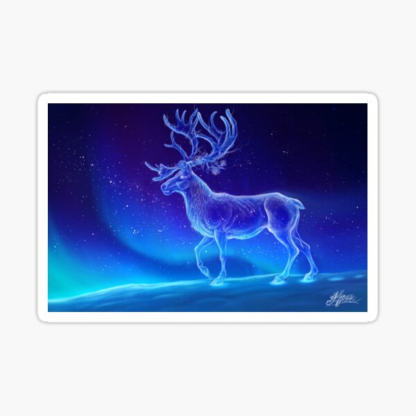 Ghost of a Reindeer Sticker