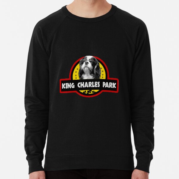 Vista previa del artículo con la obra «King Charles Spaniel Park Funny Logo Design camiseta», diseñado y vendido por Kam-designs.