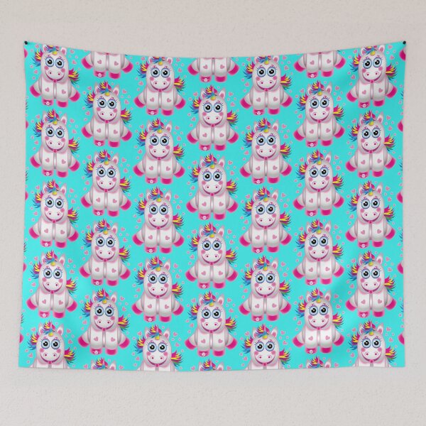 Item preview, 26 Unicorn laugh leaps heart pink designed and sold by Margarita-Art.