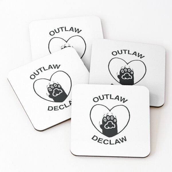 Item preview, Outlaw Declaw - Stand UP for Animal Rights! designed and sold by Haleylevy.