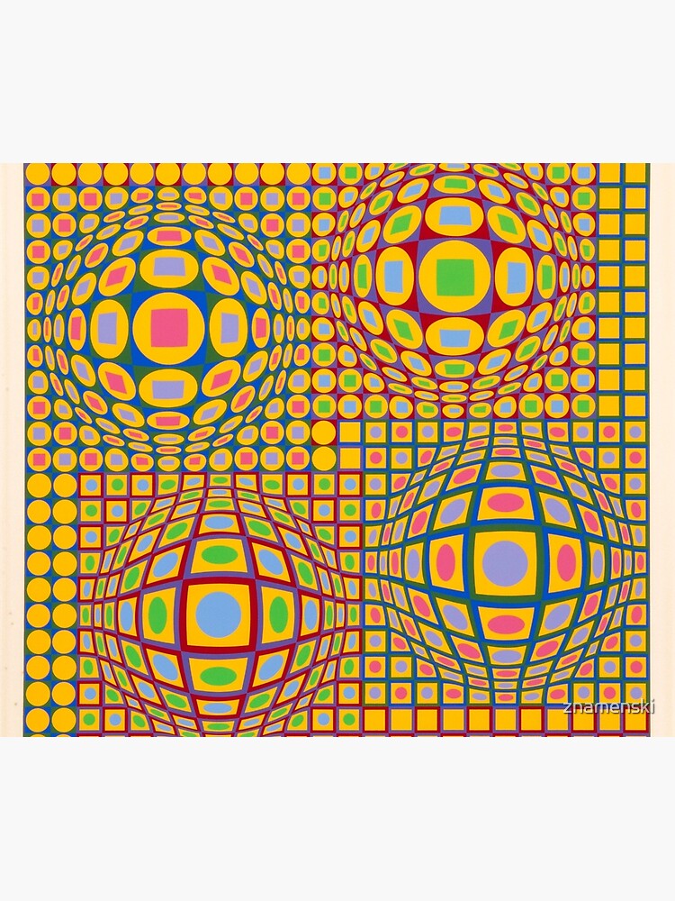 Op Art. Victor #Vasarely, was a Hungarian-French #artist, who is widely accepted as a #grandfather and leader of the #OpArt movement by znamenski