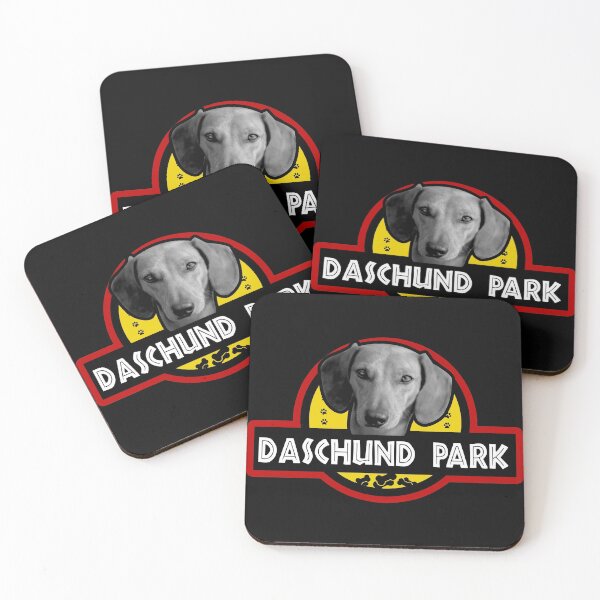 Item preview, Daschund Park Funny Logo Design T-Shirt designed and sold by Kam-designs.