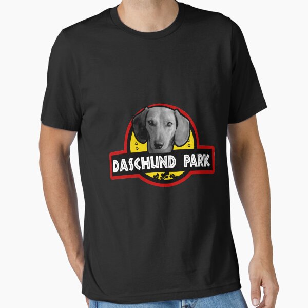 Item preview, Daschund Park Funny Logo Design T-Shirt designed and sold by Kam-designs.