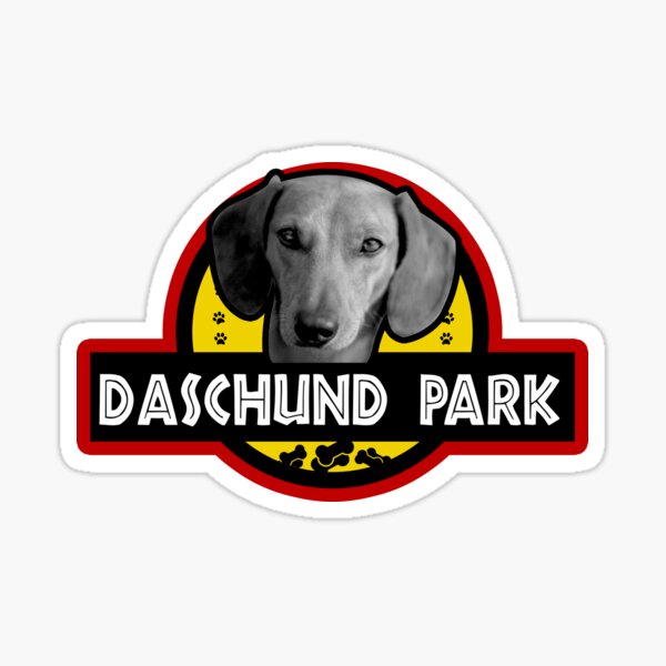 Item preview, Daschund Park Funny Logo Design T-Shirt designed and sold by Kam-designs.