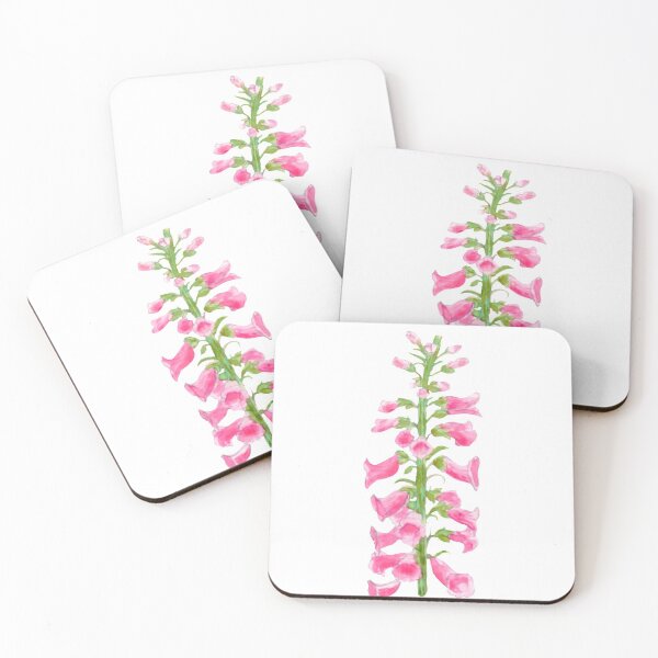 Item preview, Watercolor Pink Foxglove Flower Painting designed and sold by Shae Glow.
