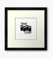 Damaged Doctor - Time Lord Framed Print