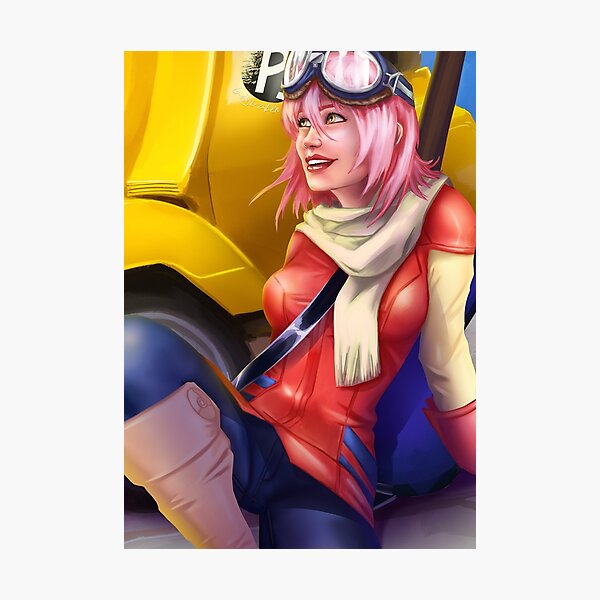Motorcycle Driver Photographic Print