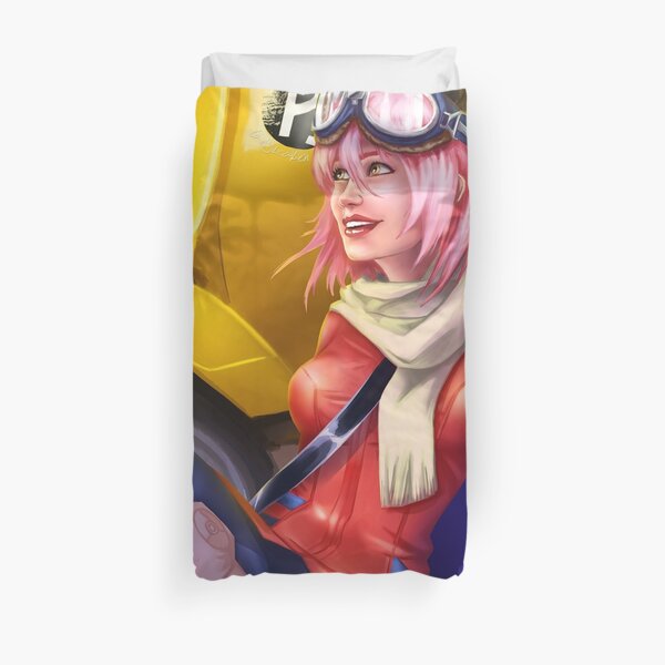 Motorcycle Driver Duvet Cover