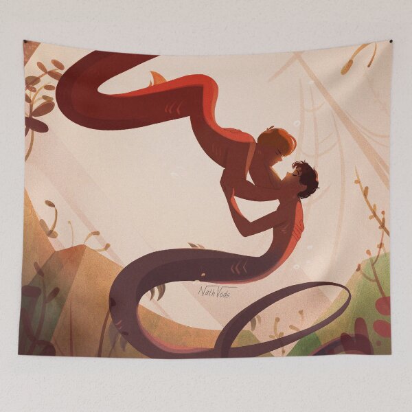 Item preview, Sunset Merthur Mermaid Kiss designed and sold by nathvods.