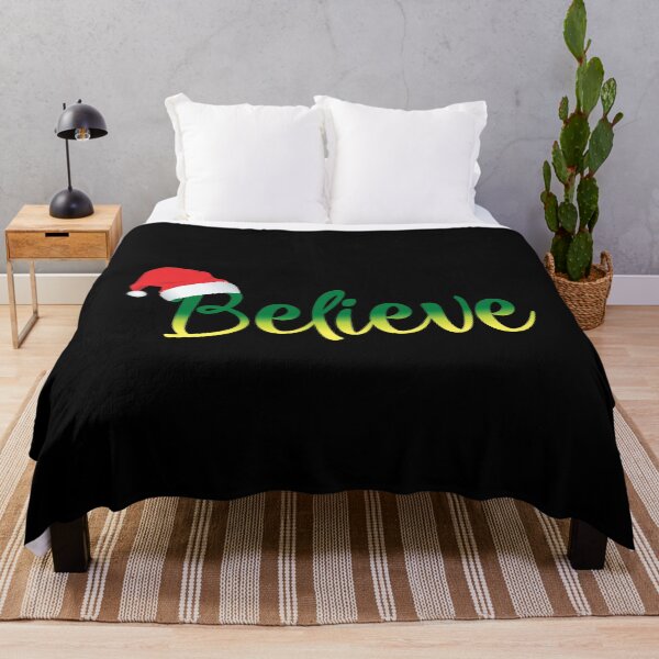 Item preview, Believe Santa Hat Christmas Party graphic designed and sold by tronictees.
