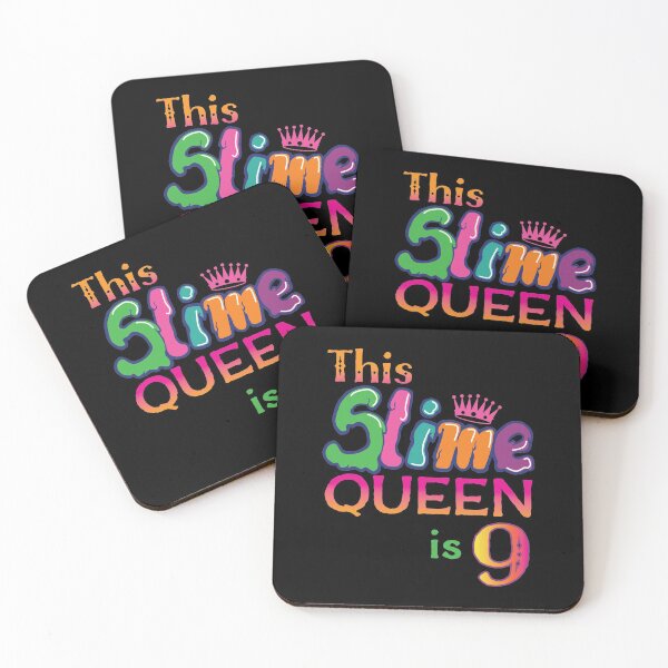 Item preview, This Slime Queen is 9 Cute Nine Year Old Birthday print product designed and sold by tronictees.