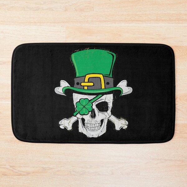 Item preview, Irish Skull and Cross Bones St Patricks Day Shamrock product designed and sold by tronictees.