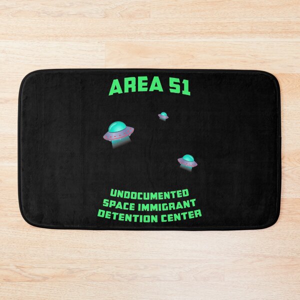 Item preview, Area 51: Undocumented Space Immigrant Detention Center UFO print designed and sold by tronictees.