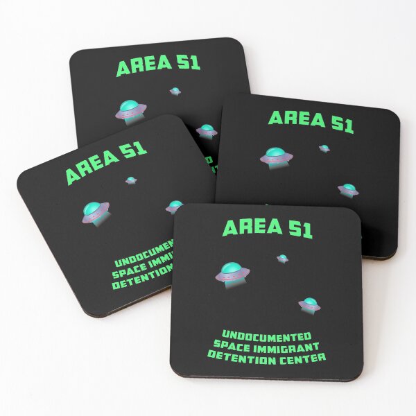 Item preview, Area 51: Undocumented Space Immigrant Detention Center UFO print designed and sold by tronictees.