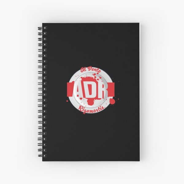 Al Dente Rigamortis Mk1 Podcast Logo Spiral Notebook