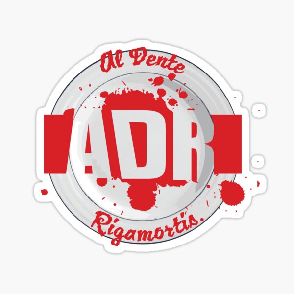 Al Dente Rigamortis Mk1 Podcast Logo Sticker