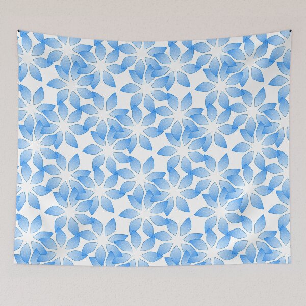 Item preview, Blue Flower Pattern designed and sold by NaomiKate.