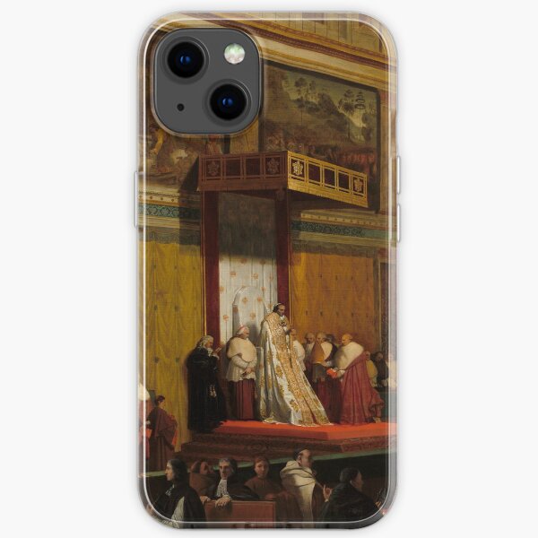 Pope Pius VII in the Sistine Chapel Oil Painting by Jean-Auguste-Dominique Ingres iPhone Soft Case
