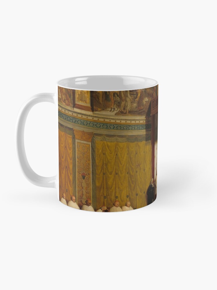 Alternate view of Pope Pius VII in the Sistine Chapel Oil Painting by Jean-Auguste-Dominique Ingres Mug