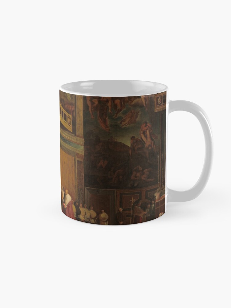 Alternate view of Pope Pius VII in the Sistine Chapel Oil Painting by Jean-Auguste-Dominique Ingres Mug