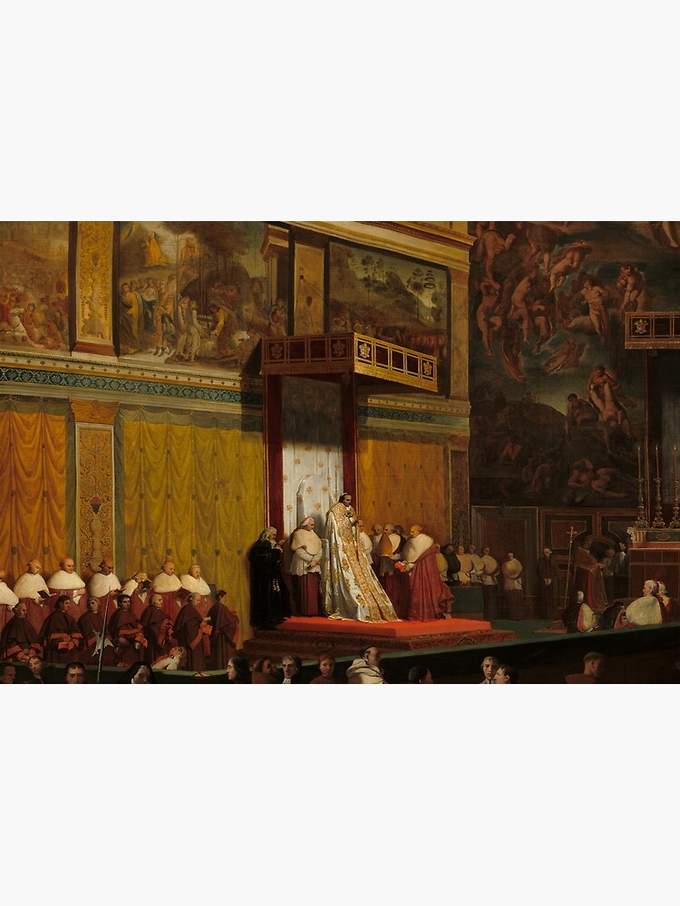 Pope Pius VII in the Sistine Chapel Oil Painting by Jean-Auguste-Dominique Ingres by podartist