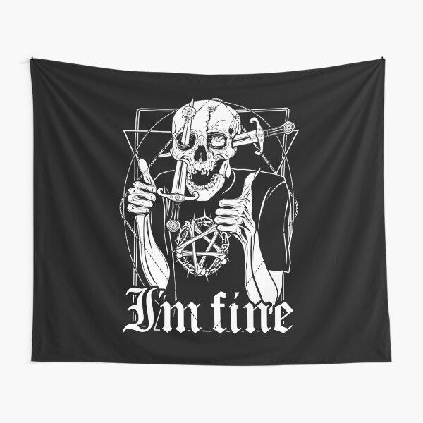 Im fine / Thumbs up Tapestry for Sale by VonKowen | Redbubble Im fine / Thumbs up Tapestry for Sale by VonKowen