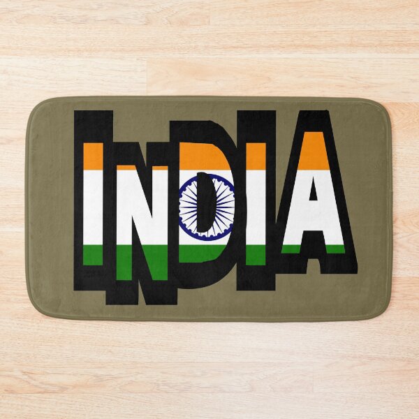 Item preview, India Font With Indian Flag designed and sold by Havocgirl.
