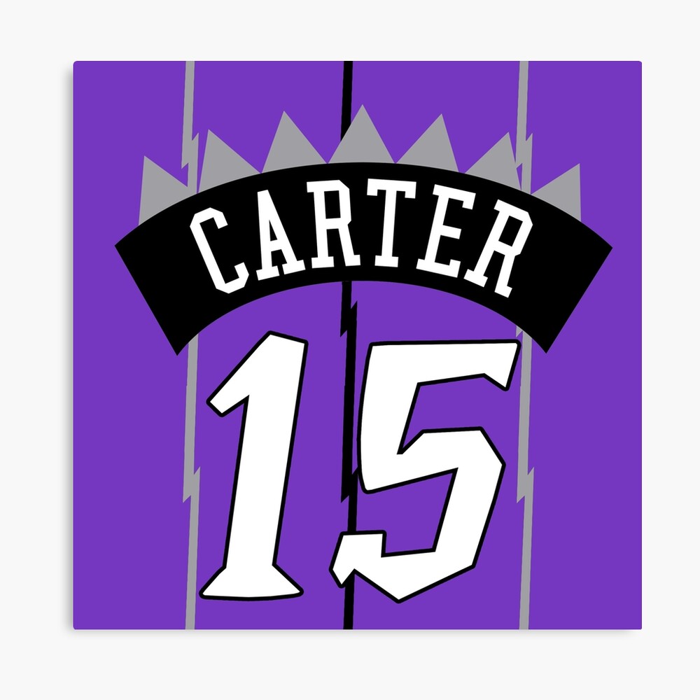 Vince Carter Throwback Raptors Jersey Metal Print By Csmall96 Redbubble