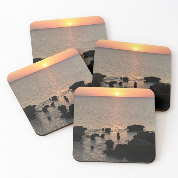 Item preview, Sunset rocks in the sea designed and sold by gemmalflynn.