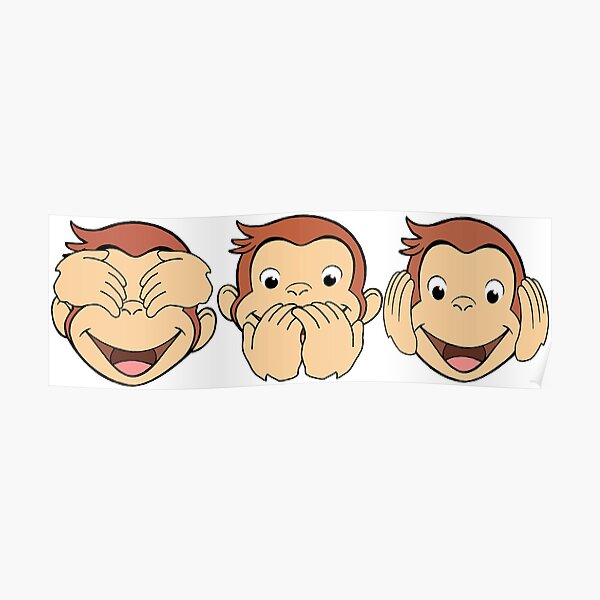 "Curious George" Poster by Celesten | Redbubble