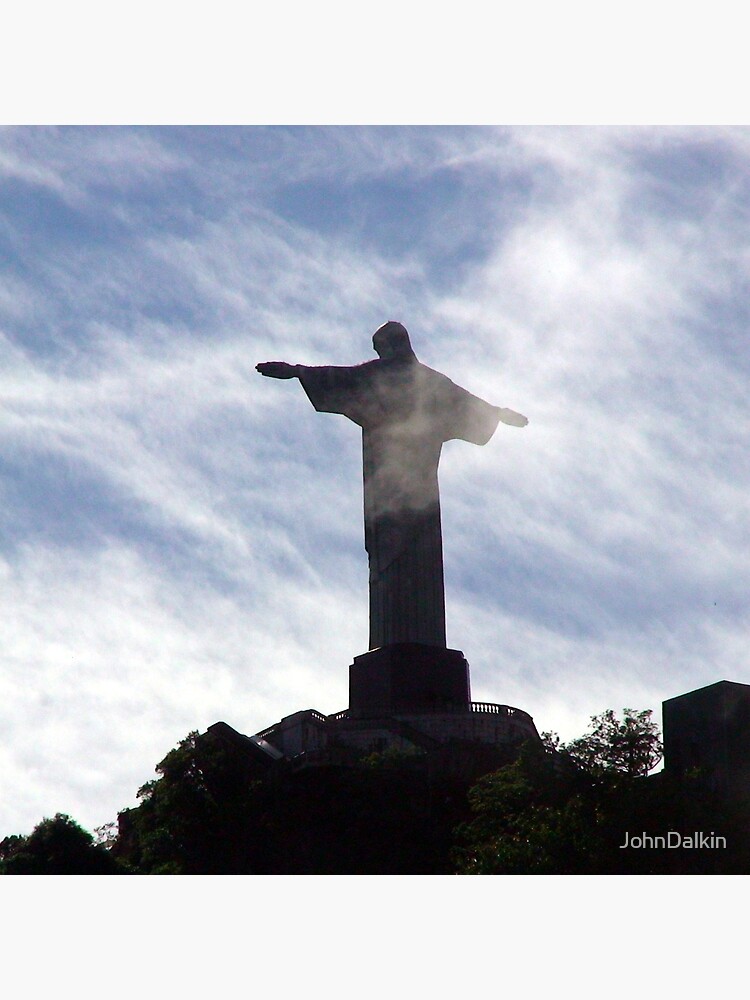 Corcovado in the clouds - a Rio Icon by JohnDalkin
