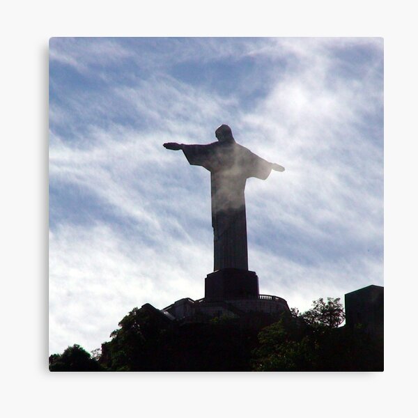 Corcovado in the clouds - a Rio Icon Canvas Print