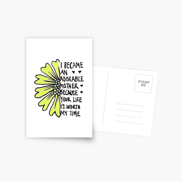 I became mother Postcard