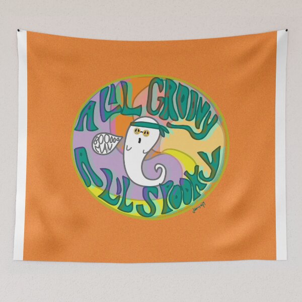 Item preview, A Lil Groovy, A Lil Spooky Funky Print designed and sold by jamisundesigns.