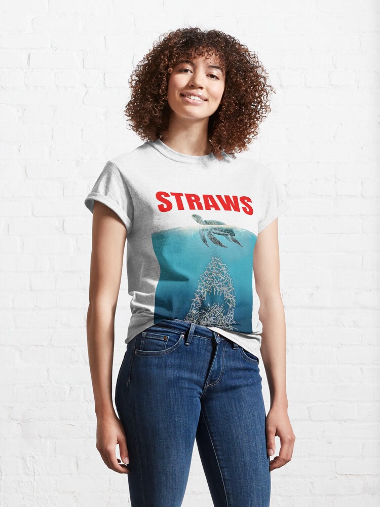 Discover Straws T-Shirt, Save The Ocean - Environmental Shirt