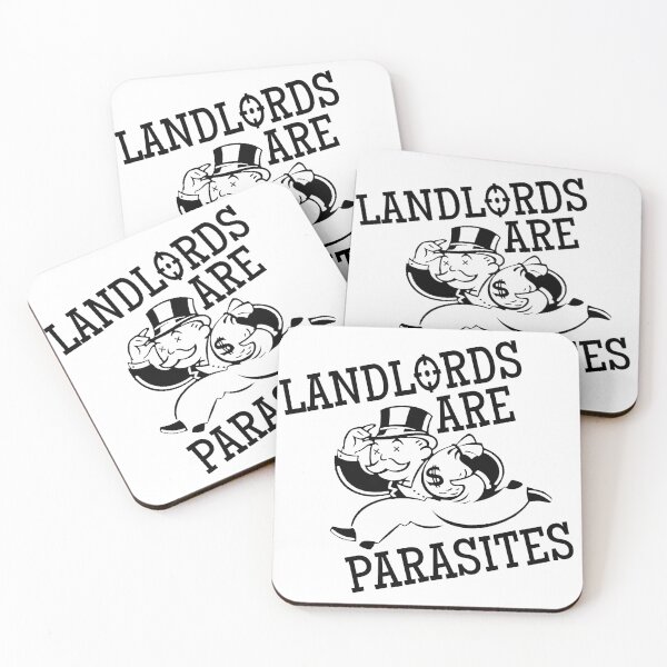 Item preview, Landlords Are Parasites designed and sold by RadicalPrintsByCas.