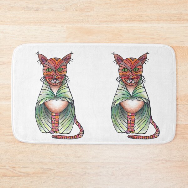 Item preview, Fancy Cat with Green Cloak  designed and sold by CarolineLembke.