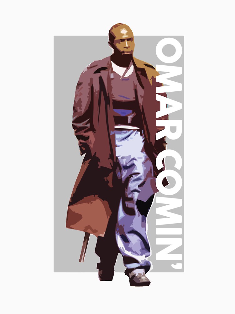 Omar Comin The Wire T Shirt For Sale By Darrentomalin Redbubble Omar T Shirts The Wire 7183